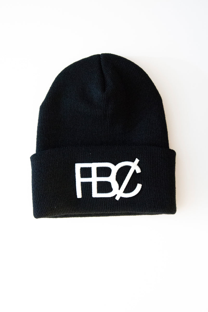 Black FB₵ Cuffed Knit Beanie